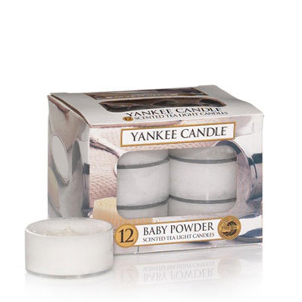 Yankee Candle Baby Powder Tea Lights (Pack of 12) £6.29